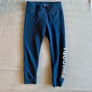Abercrombie kids sweatpants 5/6yr w/ gold logo